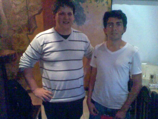 Odoo ERP • Fabien Pinckaers fundador de Odoo ERP y Andrés Calle CEO de Trescloud en una reunión en Quito Ecuador 18/10/2011