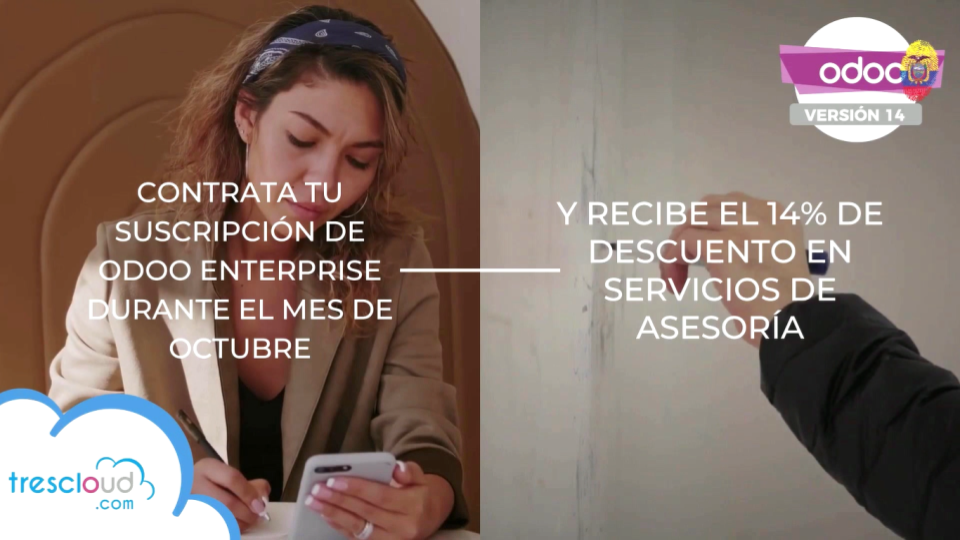 Odoo • Una imagen con una leyenda