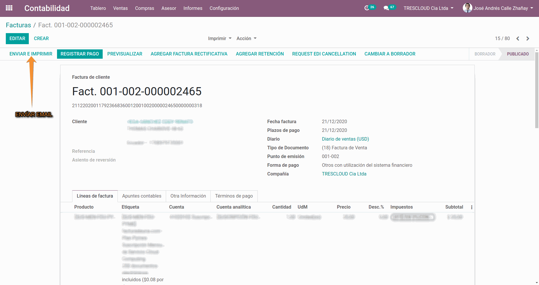 Como emitir facturas electrónicas con la Resolución Nro. NAC-DGERCGC20-00000074 del SRI con Odoo ERP