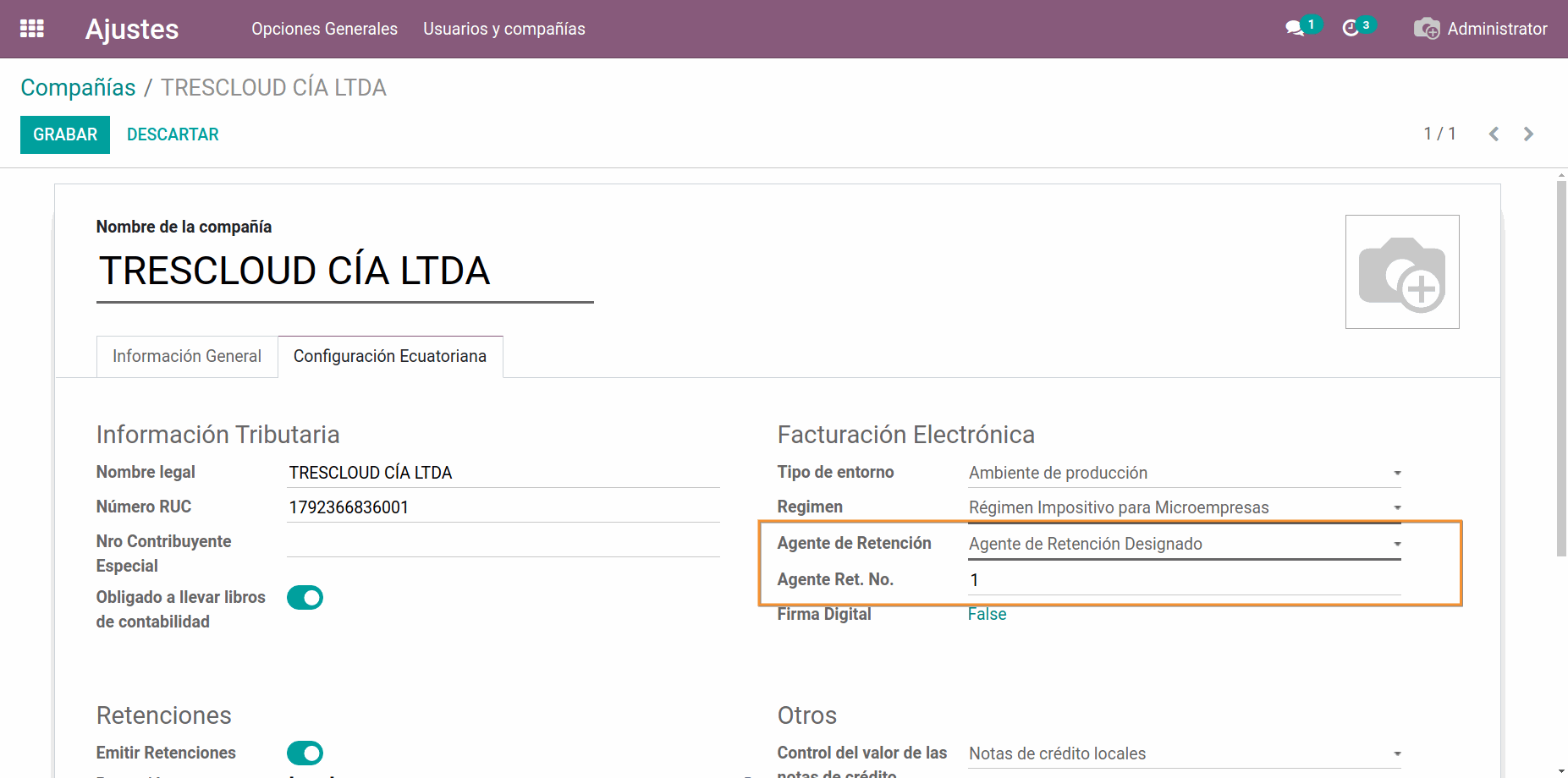 Compañías con Odoo ERP