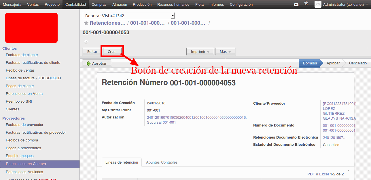 Imagen de Odoo ERP y bloque de texto